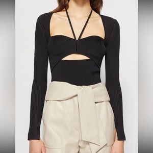 ✨NWT✨ Jonathan Simkhai alexia top in black